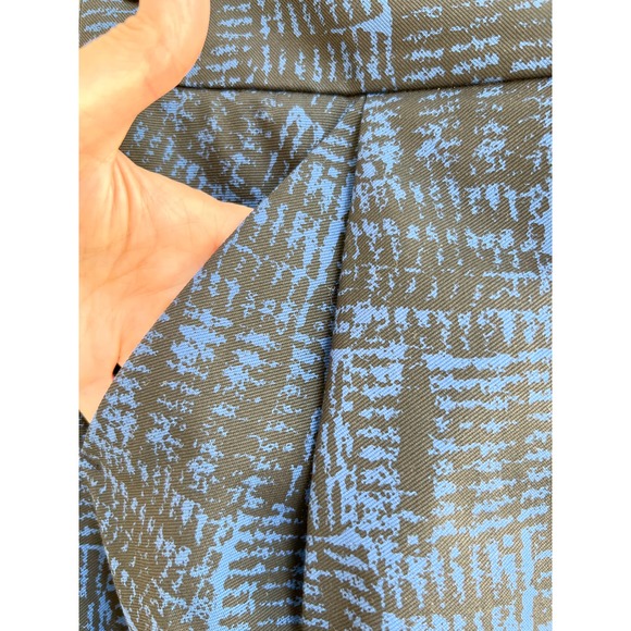 Marc By Marc Jacobs Pleated Front Jaquard Pencil Mini Skirt Blue Women's Size 4 - Picture 3 of 9